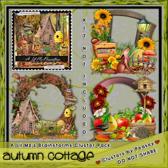 LMB Autumn Cottage Clusters PU