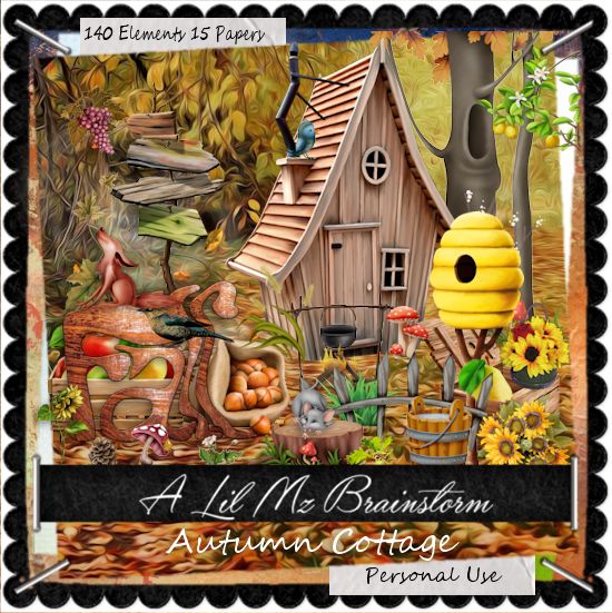 LMB Autumn Cottage PU - Click Image to Close