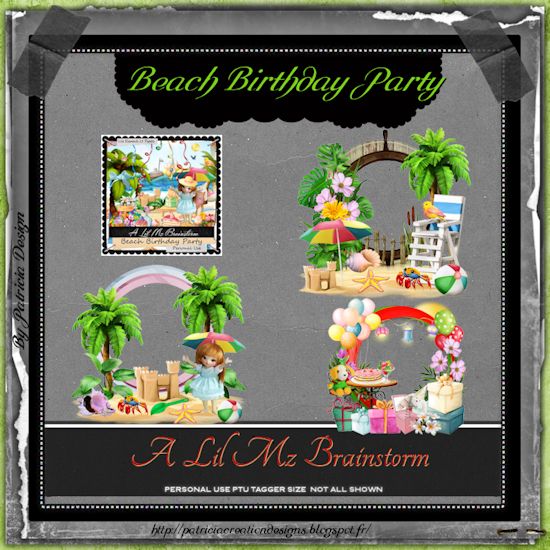 LMB Beach Birthday Party Clusters PU - Click Image to Close