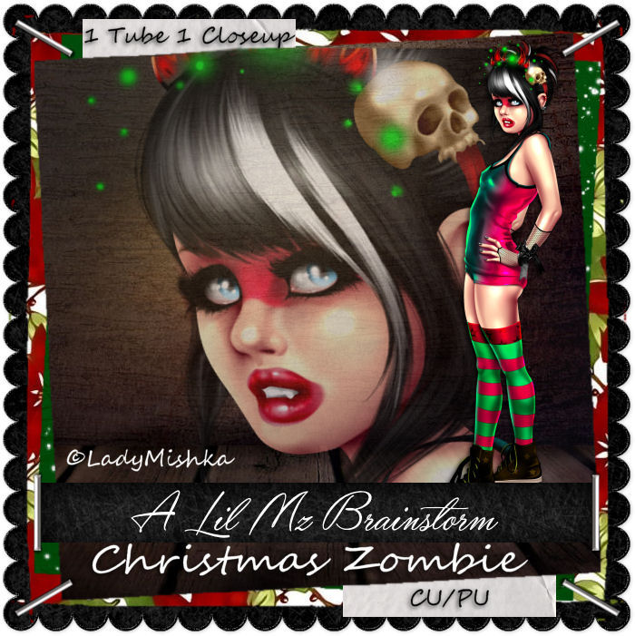 LMB Christmas Zombie CU - Click Image to Close