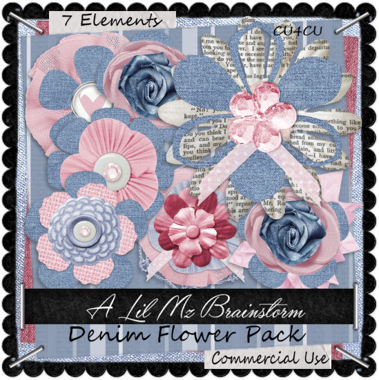 LMB Denim Flowers CU4CU