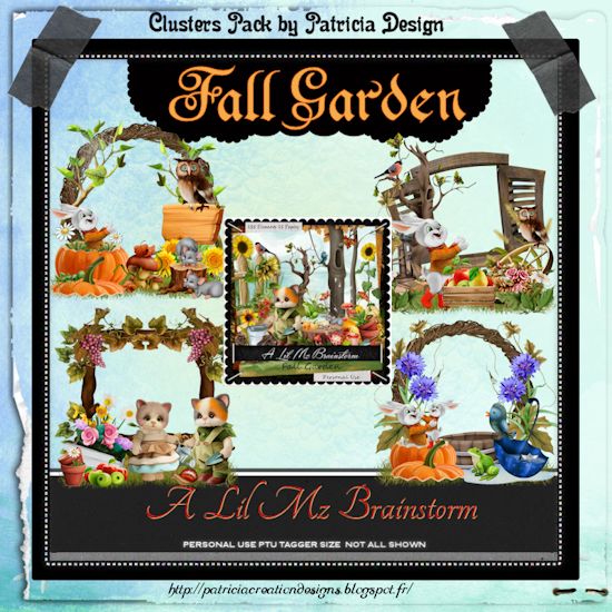 LMB Fall Garden Clusters PU - Click Image to Close