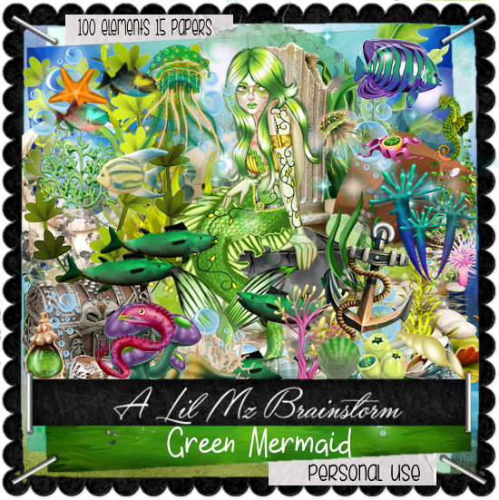 LMB Green Mermaid PU