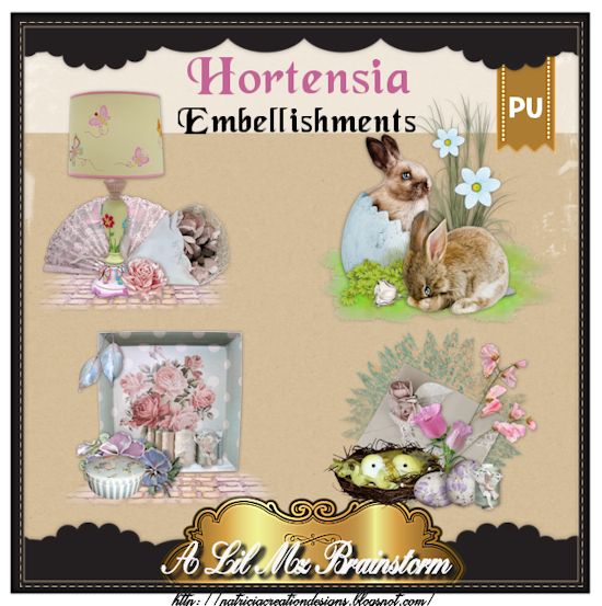 LMB Hortensia Embellishments PU