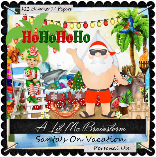 LMB Santas On Vacation PU - Click Image to Close