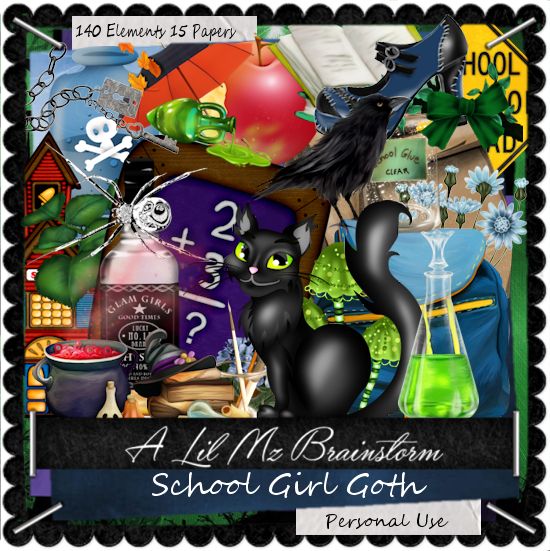 LMB School Girl Goth PU - Click Image to Close