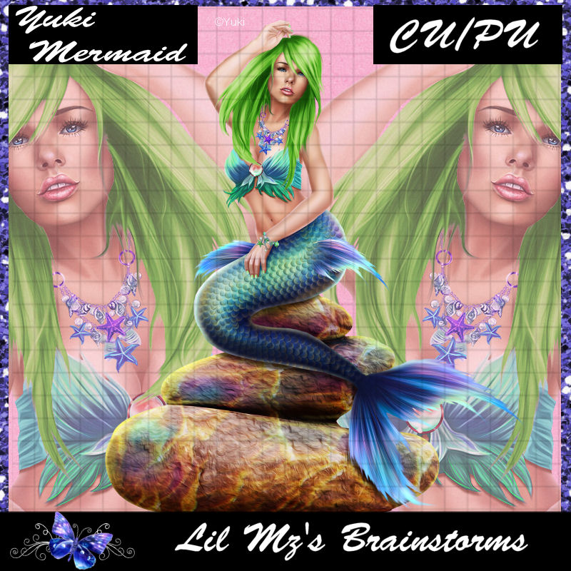 LMB Yuki Mermaid Blue CU - Click Image to Close